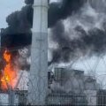 В Росии горит крупнейший нефтехимический комплекс после атаки дронов
