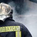 Abşeronda anbarda güclü yanğın baş verib