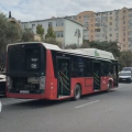 Bakıda avtobus xarab olub yolda qaldı - Video