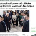 İtaliya mətbuatı Sercio Mattarellanın Azərbaycana səfərini diqqətdə saxlayıb - FOTO