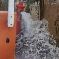 Xırdalanda küçəni su basdı - VİDEO