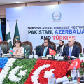 Azərbaycan-Pakistan-Türkiyə parlament sədrlərinin üçtərəfli görüşü olub