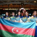 Сборная Азербайджана по шахматам, взявшая серебро ЧЕ, вернулась на родину