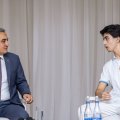 Vəkillər Kollegiyasının sədri şagirdlərlə görüşdü - FOTO