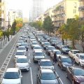 В Баку на ряде основных улиц и проспектов затруднено движение транспорта