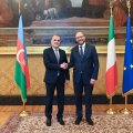 Ceyhun Bayramov İtaliya Parlamentinin Deputatlar Palatasının Prezidenti ilə görüşüb - FOTO