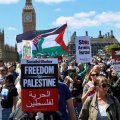 В Лондоне проходит масштабная демонстрация в поддержку Палестины