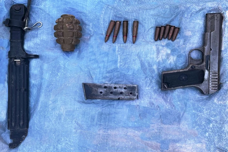 Обнаружен опасный арсенал у железнодорожных путей в Гяндже