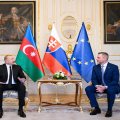 Azərbaycan və Slovakiya prezidentlərinin təkbətək görüşü olub