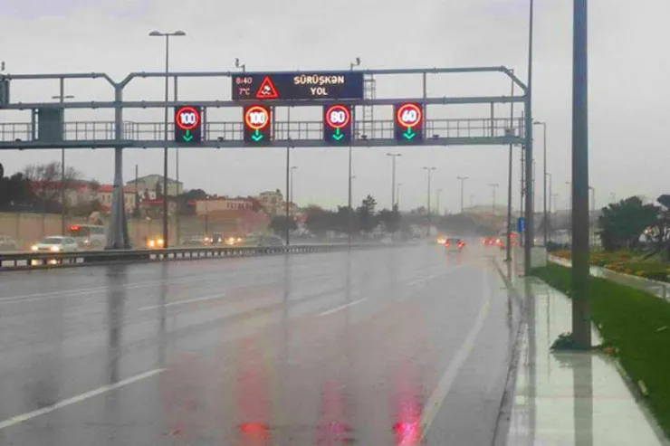 Bu yolda sürət həddi 20 km/saat endirildi