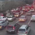 На ряде улиц и проспектов Баку затруднено движение транспорта