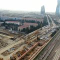 Paytaxtda yeni avtomobil yolunun tikintisi davam etdirilir - VİDEO