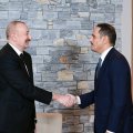 Президент Ильхам Алиев встретился в Давосе с премьер-министром Катара-ФОТО