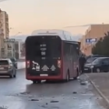 Bakıda 2 avtobus toqquşdu - VİDEO