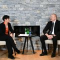 Prezident İlham Əliyev Davosda Avropa İttifaqının Genişlənmə üzrə komissarı Marta Kosla görüşüb - FOTO