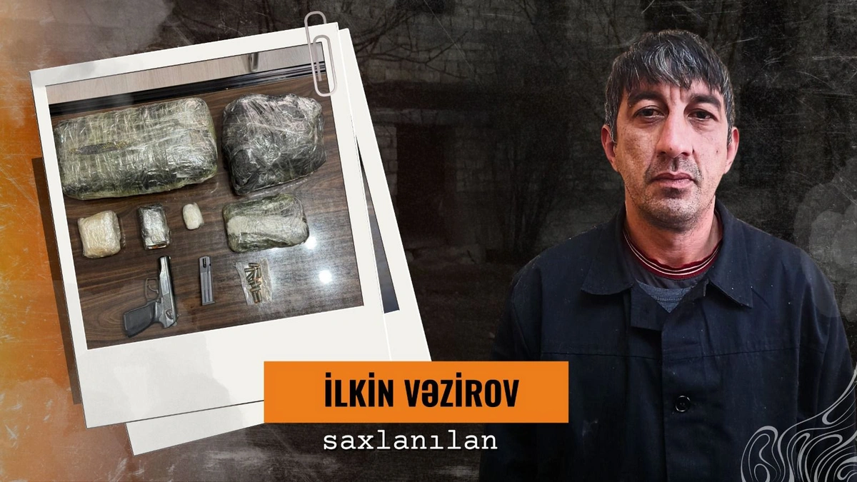 Göyçayda narkotiklərin satışı ilə məşğul olan silahlı şəxs saxlanılıb