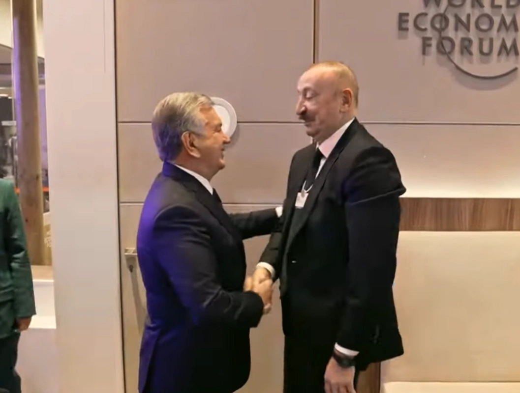 Prezident İlham Əliyev Davosda bir sıra ölkələrin liderləri ilə görüşüb - VİDEO