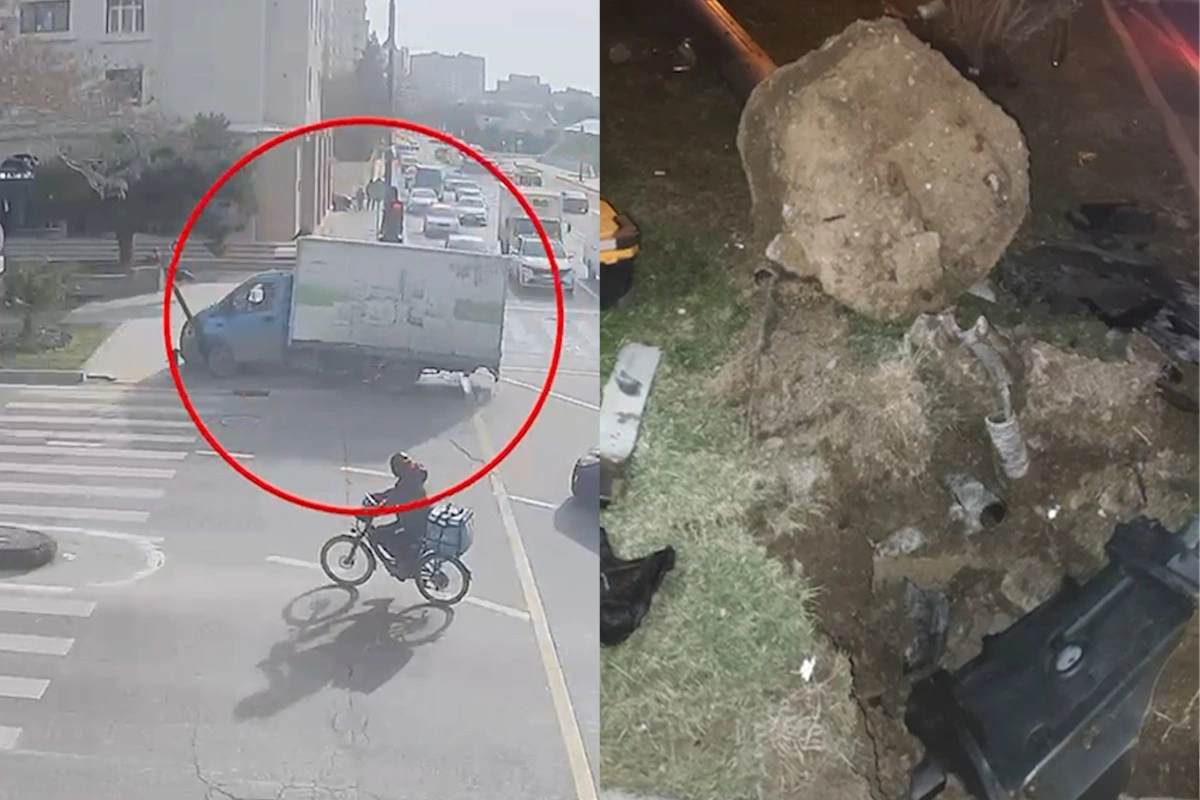 Опубликованы кадры двух аварий, произошедших в Баку за последние 24 часа