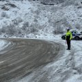 Qarlı hava şəraiti ilə əlaqədar polis gücləndirilmiş iş rejiminə keçdi - FOTO