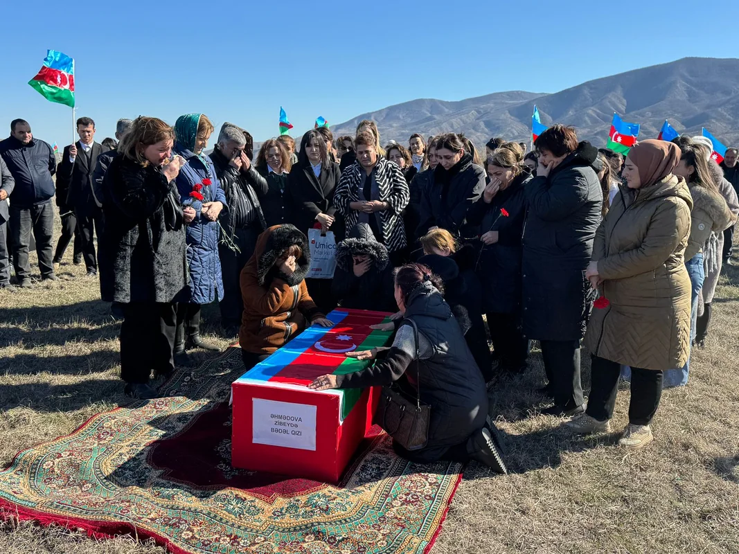 İtkin-şəhid Zibeydə Əhmədova Xocalıda dəfn olundu