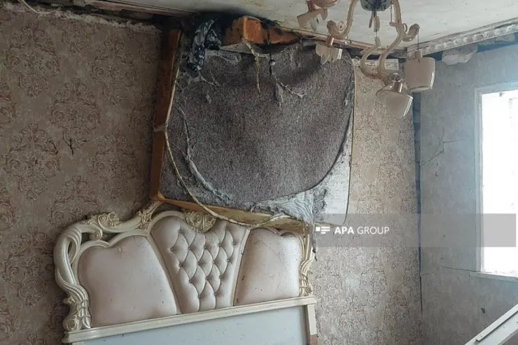 Gəncədə evdə partlayış oldu - Xəsarət alan var