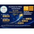 Azərbaycan Dillər Universiteti beynəlxalq reytinqlərdə növbəti zirvəyə yüksəldi