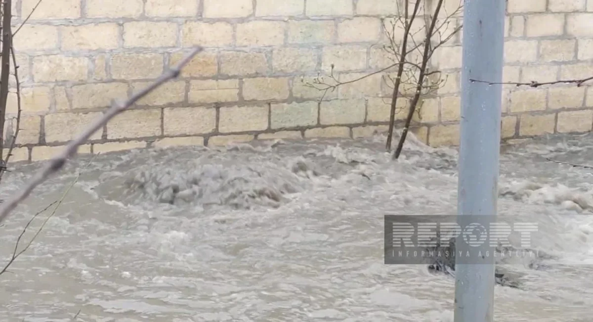 Qubada kanalizasiya borusu tutuldu, evləri çirkab su basdı