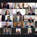 Hüquq siyasəti və dövlət quruculuğu komitəsinin İnsan hüquqları komitəsi ilə birgə videokonfrans formatında iclası keçirilib - FOTO