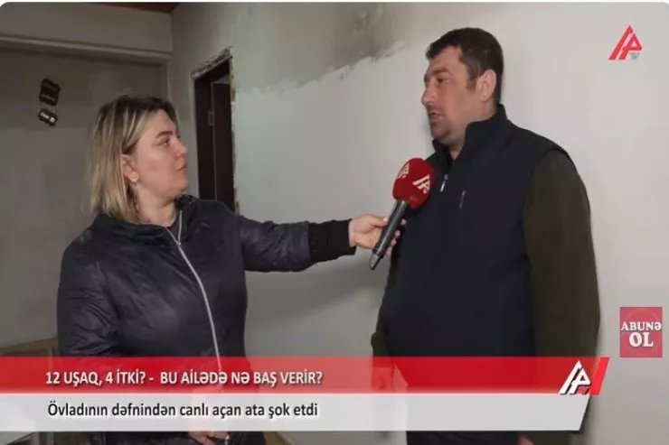 Övladının dəfnini canlı yayan atanın dərdi nədir? - VİDEO