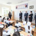 Nazir Qusarda məktəbdə tədris prosesi ilə tanış olub - FOTO