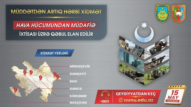 Hava Hücumundan Müdafiə ixtisası üzrə MAXE qəbulu elan edildi
