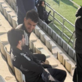 Cəzalılar - Elvin və Abbas tribunadan matça baxdılar - FOTO