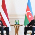 İlham Əliyevin Latviya Prezidenti ilə təkbətək görüşü oldu - FOTO