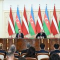 Президенты Азербайджана и Латвии выступили с заявлениями для прессы - ОБНОВЛЕНО-ФОТО