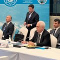 Cavid Qurbanov Bişkekdə Beynəlxalq Nəqliyyat Forumunda iştirak etdi - FOTOLAR