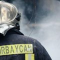 Ağcabədidə 4 otaqlı ev yandı