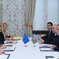 Джейхун Байрамов проводит встречу с Каей Каллас