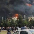 Торговый центр загорелся в Тегеране-ВИДЕО