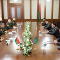 Azərbaycan və Belarus MN-in hərbi informasiya nümayəndələrinin işçi görüşü keçirilib - FOTO