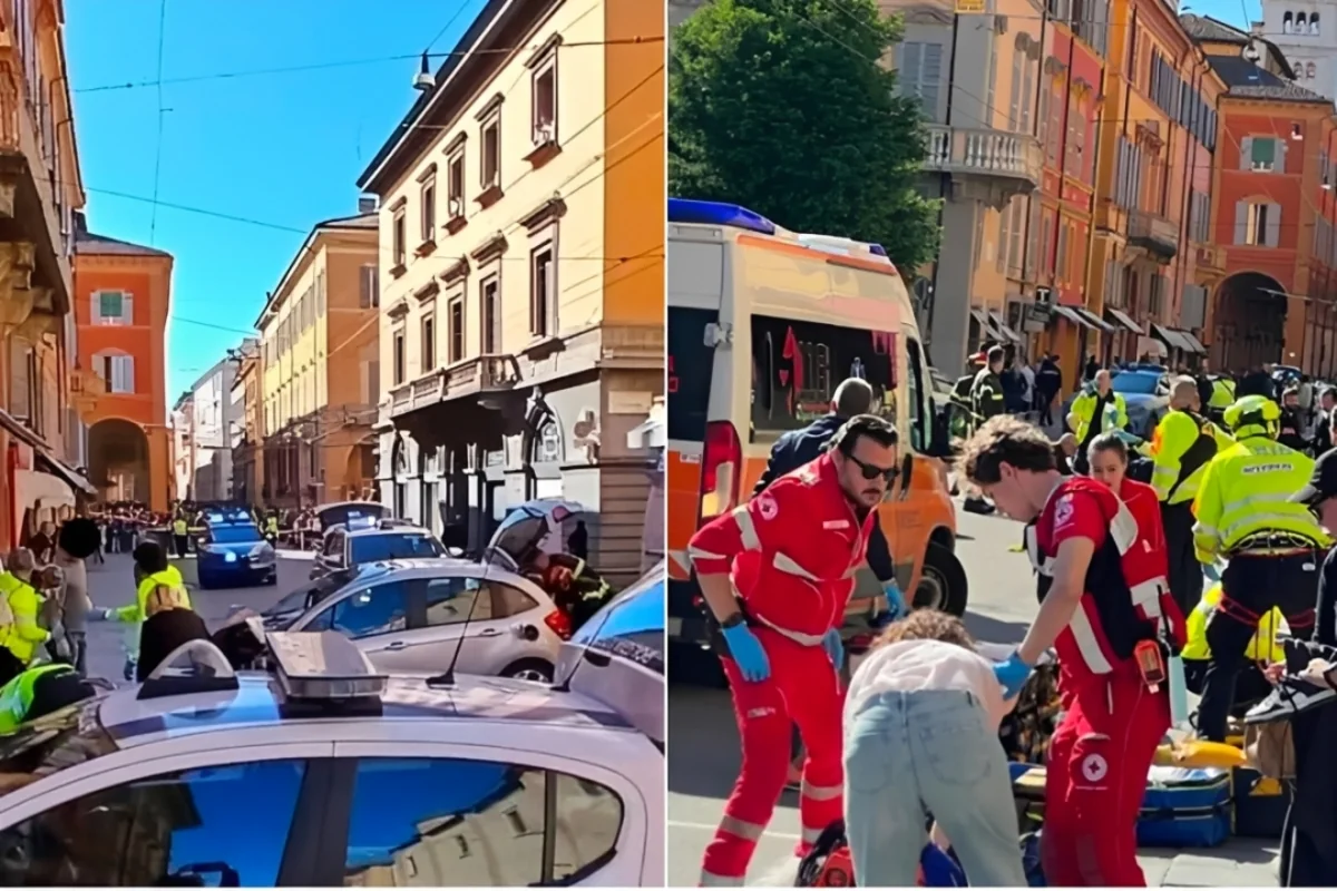Avtomobili izdihamın üzərinə sürdülər - Çox sayda yaralı var