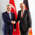 Hakan Fidan Almaniya Kansleri Fridrix Merts ilə görüşüb - FOTO