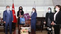 Ombudsman Səbinə Əliyeva Türkiyənin Konstitusiya Məhkəməsinin sədri ilə görüşüb