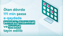 Ötən dövrdə 171 min şəxsə e-qaydada pensiya, müavinət və təqaüd təyin edilib