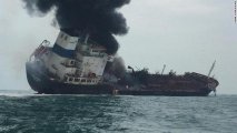 Qara dənizdə rus dənizçilərin olduğu tanker yandı