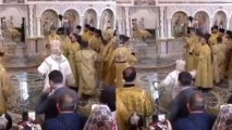 Patriarx Kirill moizə oxunan zaman yerə çırpıldı - VİDEO