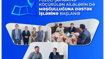 Füzuli şəhərinə köçürülən ailələrin məşğulluğuna dəstək işlərinə başlanıb