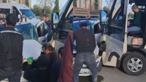 Sumqayıtda avtobus minik avtomobili ilə toqquşdu - VİDEO