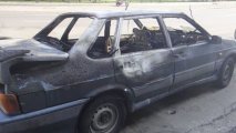 В Нахчыване загорелся автомобиль - ВИДЕО