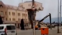 Снос «парламента» сепаратистов в Ханкенди- (видео)