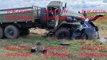 Krımda hərbi yük maşını Rusiyanın sabiq top-məmurunun avtomaşınını əzib